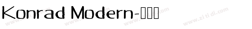 Konrad Modern字体转换